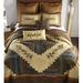 Donna Sharp CabinRaising Pine Cone Quilt Polyester/Polyfill/Cotton in Blue/Brown/Green | Full/Queen | Wayfair 754069660063