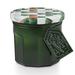 ILLUME Noble Holiday Winter White Frosted Glass Candle, 40 Oz. Soy in Green | 5 W x 5 D in | Wayfair 45484013000