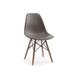 Mid-Century Modern Eiffel Style Dining Chair with Wood Legs