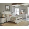 Marlowe White and Dark Rum 4-piece Panel Bedroom Set