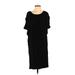 Anne Klein Casual Dress - Shift: Black Solid Dresses - Women's Size Small