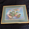 Disney Art | Disney, Peter Pan 1995 Commemorative Lithograph, Framed | Color: Gold | Size: Os