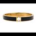 Kate Spade Jewelry | Kate Spade Black Hole Punch Hinge Bangle/Bracelet | Color: Black/Gold | Size: Os