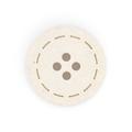 Dritz Recycled Cotton Round Stitch Button, 20mm, Natural, 9 Buttons | 1 H x 4 W x 4 D in | Wayfair B1018-20-14Z