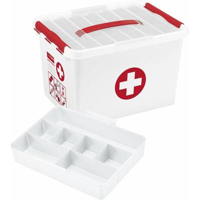 Erste-Hilfe-Box inklusive Deckel 22L 40 x 30 x 26 cm Boxen, Körbchen & Kisten - Sunware