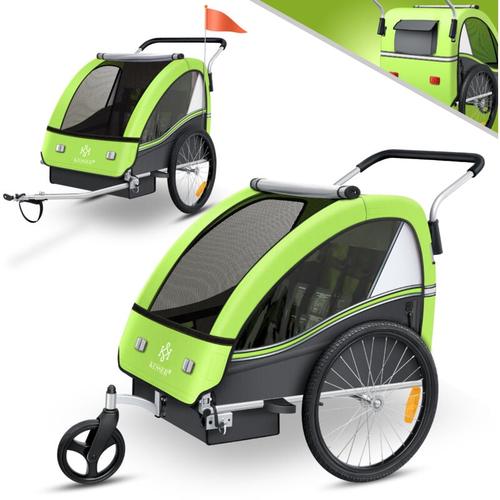 Kinderanhänger Fahrradanhänger Sport-RX 2 in 1 Joggerfunktion Kinderfahrradanhänger + 5-Punkt