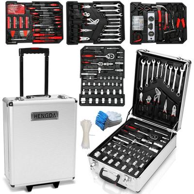 Werkzeugkoffer 1031 tlg. Wergzeug Set Satz Kombizange Rollkoffer Toolbox-Sets - Swanew Image