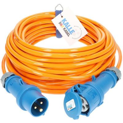 Kalle Das Kabel - Kalle Verlängerungskabel cee 230V 16A 2,5mm² Extreme Signal Orange IP44 10 Meter Image