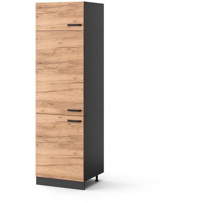 Kühlumbauschrank R-Line, Goldkraft Eiche, 60 cm Vicco Image