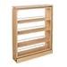 Rev-A-Shelf 432-BF-9C Base Cabinet Filler 9" x 30" Pullout Organizer Rack, Maple