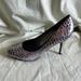 Jessica Simpson Shoes | Jessica Simpson Size 9.5 B Pumps Silver Leather Heel 4” #505 | Color: Silver | Size: 9.5