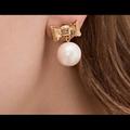 Kate Spade Jewelry | Kate Spade‘wrapped Up In Pearls, Drop Earrings’. Nwt | Color: Gold/White | Size: Os
