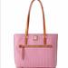 Dooney & Bourke Bags | Brand New Dooney & Bourke Db Stripe Shopper Bag In Fuchsia | Color: Pink/White | Size: 10x3.75x12
