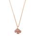 Kate Spade Jewelry | Kate Spade Rose Gold Glitter Signature Spade Necklace | Color: Gold/Pink | Size: Os
