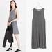 Madewell Dresses | Madewell High Point Tank Dress In Stripe Xs | Color: Black/Gray | Size: Xs