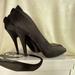 Nine West Shoes | Nine West Black Satin Peep Toe Heel Women’s Size 10 | Color: Black | Size: 10