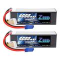 Zeee 6S Lipo Battery 22.2V 60C 4000mAh RC Battery Soft case with EC5 Plug for RC Airplane Helicopter RC Car Truck Tank Drone Racing Hobby (2 Pack)