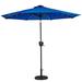 Arlmont & Co. Crissyfield Solar Lighted 9' Market Umbrella Metal in Blue/Navy | Wayfair 07F8A67BF67941D6887C336CE1D9A94B