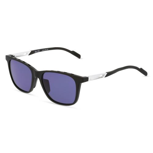 Adidas SP0051 Herren-Sonnenbrille Vollrand Eckig Kunststoff-Gestell, schwarz