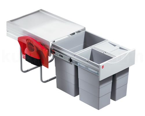 Hailo Abfallsammler 3642232 TR Swing Raumspar-Tandem-H 2x 10 + 20 Liter Image