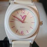 American Eagle Outfitters Accessories | 5/$20 American Eagle Outfitters White/Pink Women's Watch | Color: Pink/White | Size: 40mm