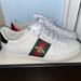 Gucci Shoes | Gucci Ace Sneakers. Like New Only Wore Them 3x. Box With Dust Bag Included | Color: White | Size: 7.5