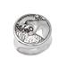 Wild Cat,'Men's Sterling Silver Signet Ring with Lion Motif'