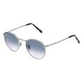 Ray-Ban RB 3637 NEW ROUND Unisex-Sonnenbrille Vollrand Panto Metall-Gestell, silber