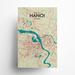 17 Stories Hanoi City Map Graphic Art Paper in Green | 17 H x 11 W x 0.05 D in | Wayfair 8210209F73B449F089A0BFC467A77CCC