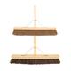 SUPER QUALITY Broom Sweeping Yard Brush Outdoors Indoors Cleaning Wooden Wood Handles Coco Soft & Stiff Bassine