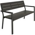 Banc de jardin gris foncé