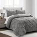 Rosdorf Park Donnise Microfiber Comforter Set Polyester/Polyfill/Microfiber in Gray | King Comforter + 2 King Shams | Wayfair