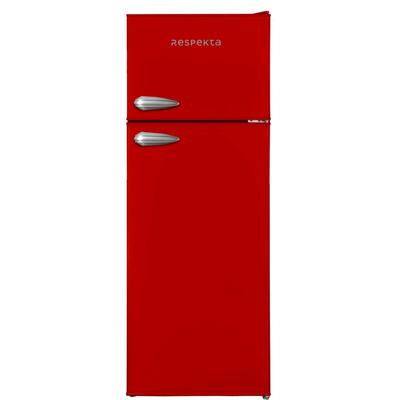 Kühlschrank freistehend 171 Liter 4 Gefrierfach Stand Retro 144 cm Rot Respekta