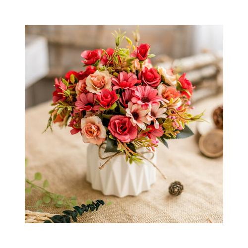 Ilovemilan - Künstlicher Blumenstrauß, Kunstseidenblumenplastikblume dekorative Blume, künstliche