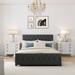 Contemporary Style Full Size Storage Bed Metal Platform Bed with a Big Drawer