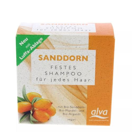 Alva Naturkosmetik Sanddorn - Festes Shampoo 60g