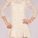 Free People Dresses | Free People Lace Ecru Cream Cotton Dress Sz 2 Nwot | Color: Cream/Tan | Size: 2