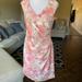 Anthropologie Dresses | Anthropologie Adrianna Papell Floral Dress | Color: Pink/White | Size: 8