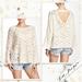 Free People Sweaters | Free People Cowl Back Pullover Sweater In Ivory | Color: Cream | Size: L