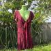 Free People Dresses | Free People Open Back V-Neck Mini Dress Size M Nwt | Color: Brown/Red | Size: Various