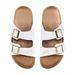 Women's FOCO Philadelphia Eagles Double-Buckle Sandals