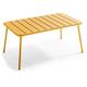 Oviala - Table basse de jardin acier jaune 90 x 50 cm - Palavas - Jaune