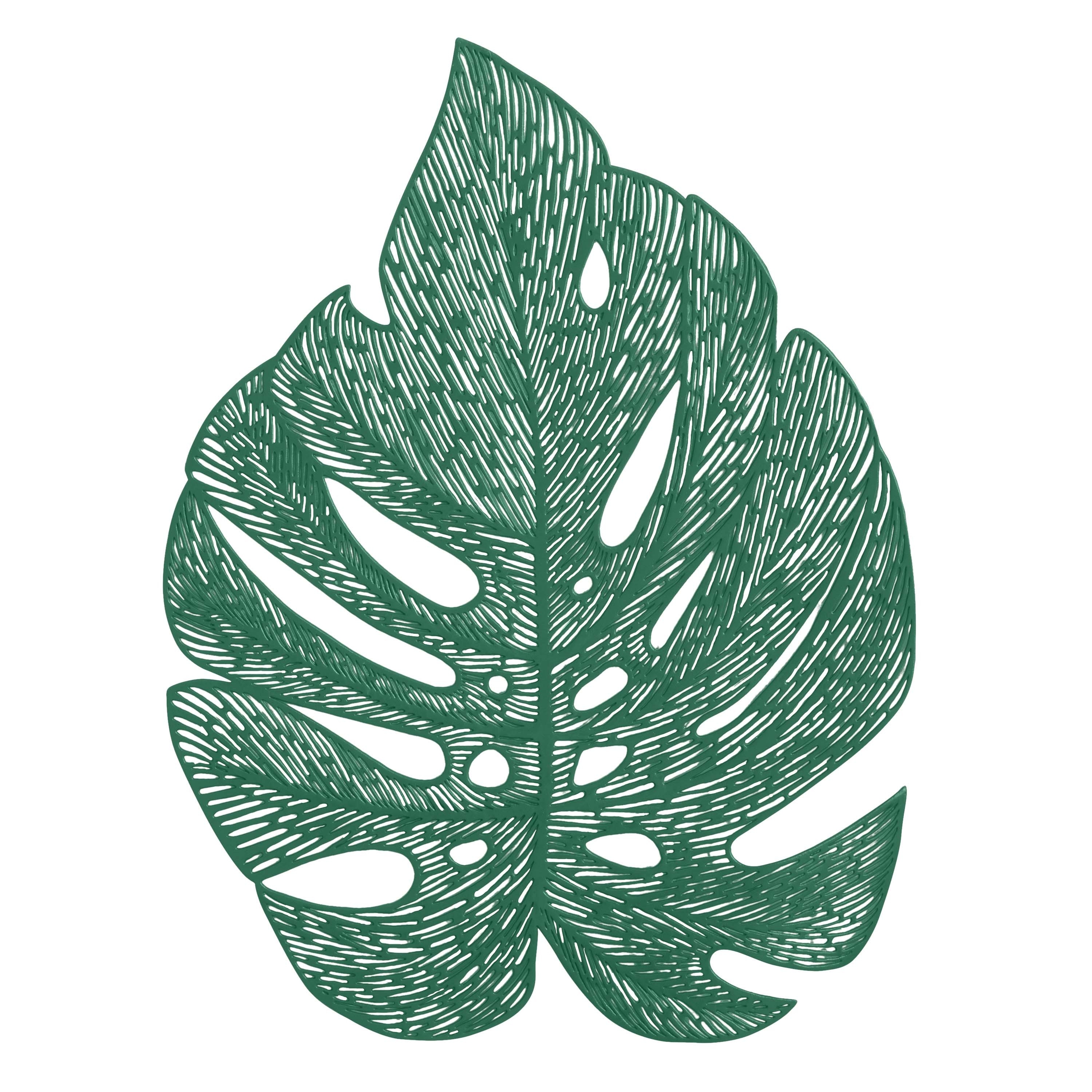 Home Details 4 Pack Leaf Shape Placemat