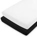 Bare Home Solid Ultra-Soft Crib Fitted Sheet