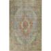 Over-dyed Persian Tabriz Area Rug Hand-knotted Traditional Wool Carpet - 7'10" x 11'0"