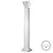 Ekena Millwork Endura-Stone Fluted Column Round Shaft Tapered Tuscan Base/Roman Corinthian Capital Split in 1/2 | 96 H x 8 W x 8 D in | Wayfair