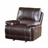 Red Barrel Studio® Denmark 41" Leather Match Recliner Leather Match in Black | 41 H x 41 W x 40 D in | Wayfair 4C6904A948D04247AC8A5F424DC734AB