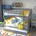 Daeun Full over Full Standard Bunk Bed w/ Trundle by Harriet Bee in Gray | 65 H x 58 W x 79 D in | Wayfair 7B36C0B59DD044F193E1528E569373CE