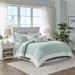 Harbor House Coastline Embroidered 4 Piece Comforter Set Polyester/Polyfill/Cotton in Blue | Full Comforter + 3 Additional Pieces | Wayfair