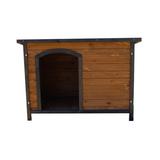 Zylina Wood Dog House Wood House in Brown | 33 H x 30 W x 46 D in | Wayfair DDP-150509